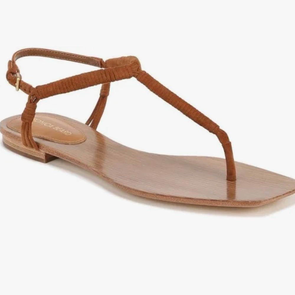 Veronica Beard Amelia Sandals – Caramel Suede Size 8M - Picture 6 of 8